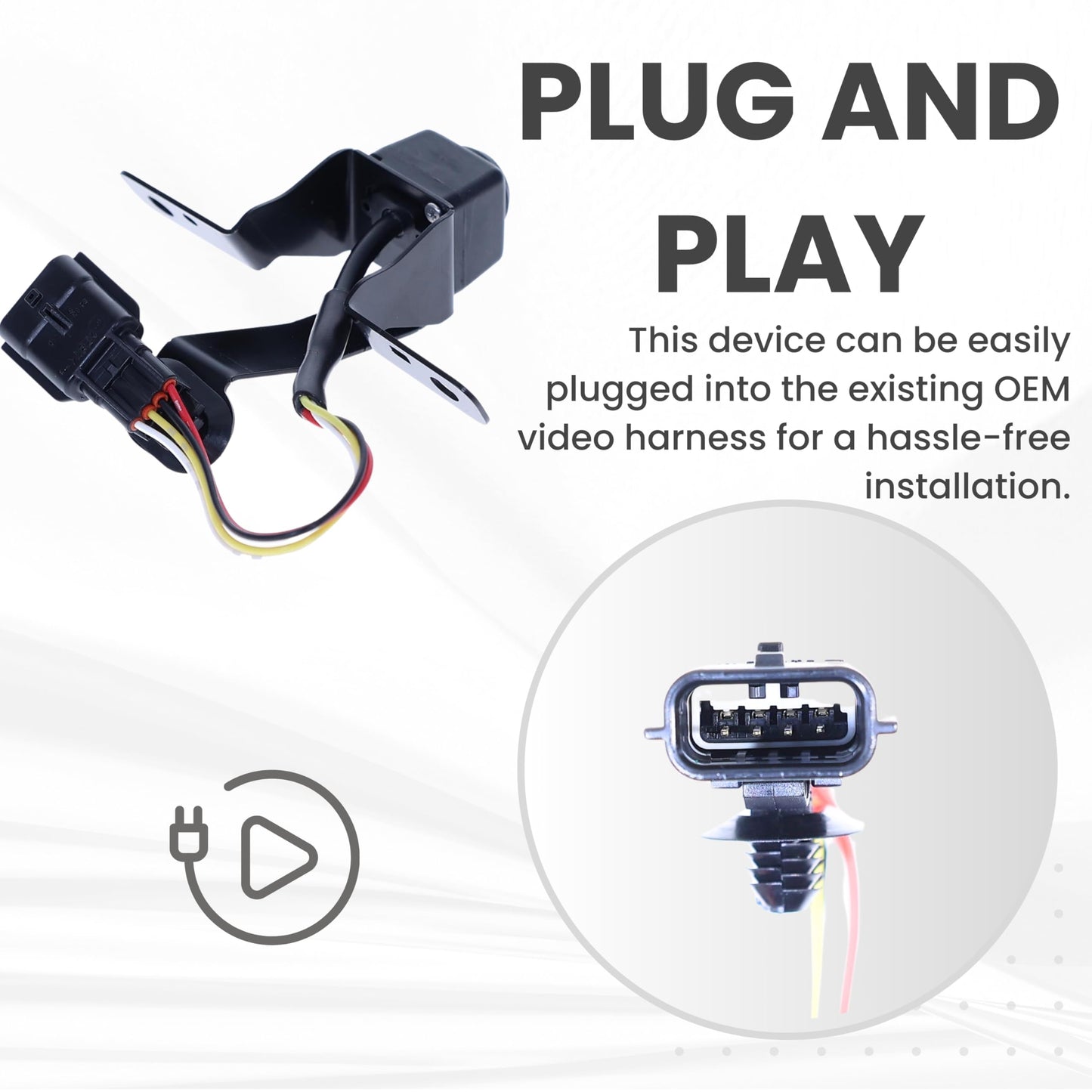 Front View Backup Camera Replaces for 2017-2020 Nissan Rogue | 2017-2019 Hybrid