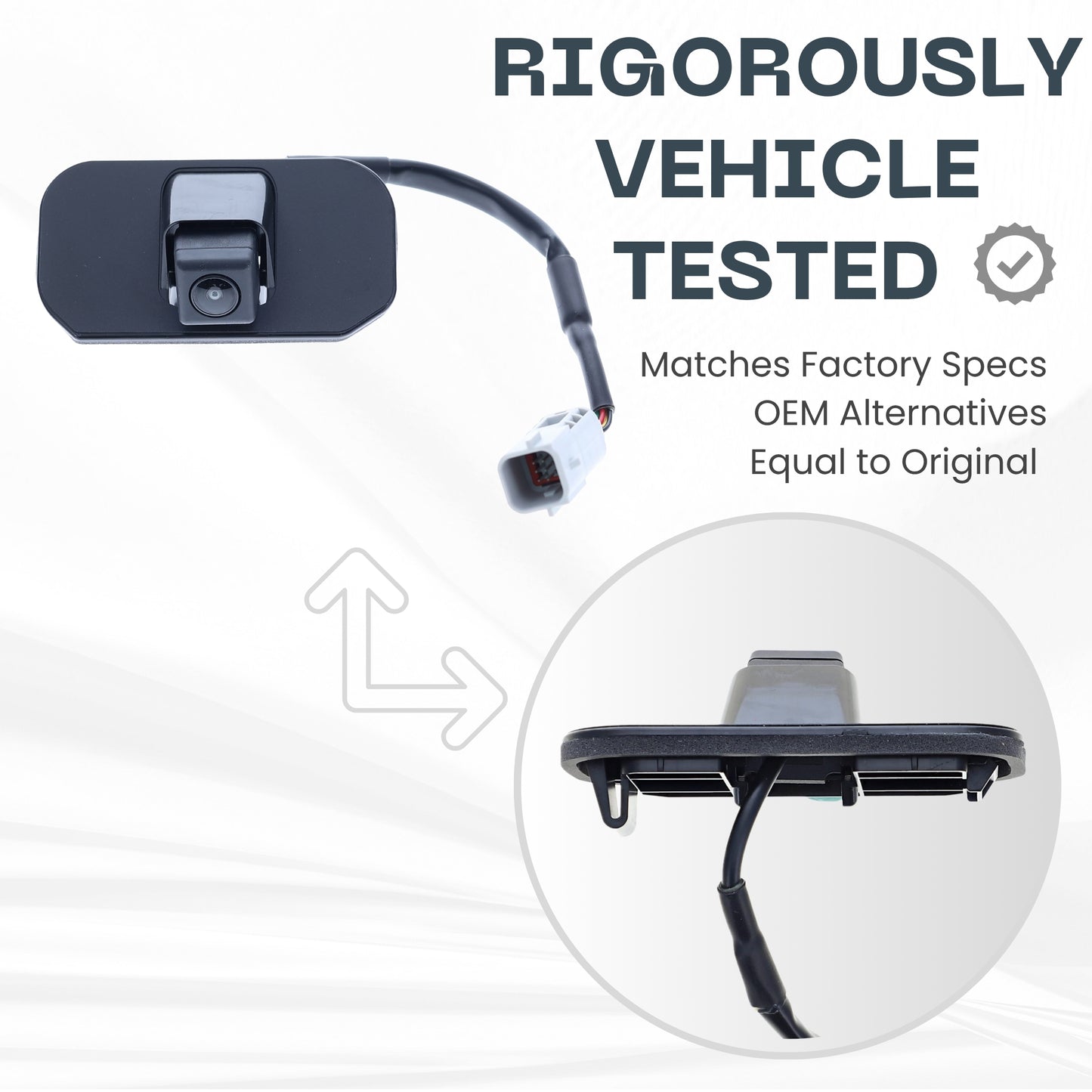 Backup Camera Replaces for 2016 2017 2018 Cadillac CT6/CT6-V w/o Surround View OE Part # 23404036