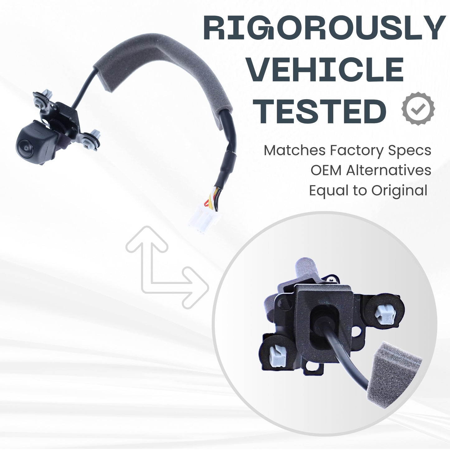 Backup Camera Replaces for 2009 Acura RDX | 2007 2008 2009 Acura MDX OE Part # 39530STXA02 39530STXA01 (39530-STX-A02, 39530-STX-A01)