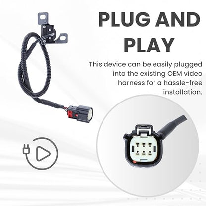 Backup Camera Replaces for 2008 2009 2010 2011 2012 Ford Super Duty Pickup OE Part # 9C3Z-19G490-E, 9C3T-19G490-BD, 9C3Z-19G490-B, 8C3Z-19G490-A, 9C3Z-19G49-0D, 9C3Z-19G490-A