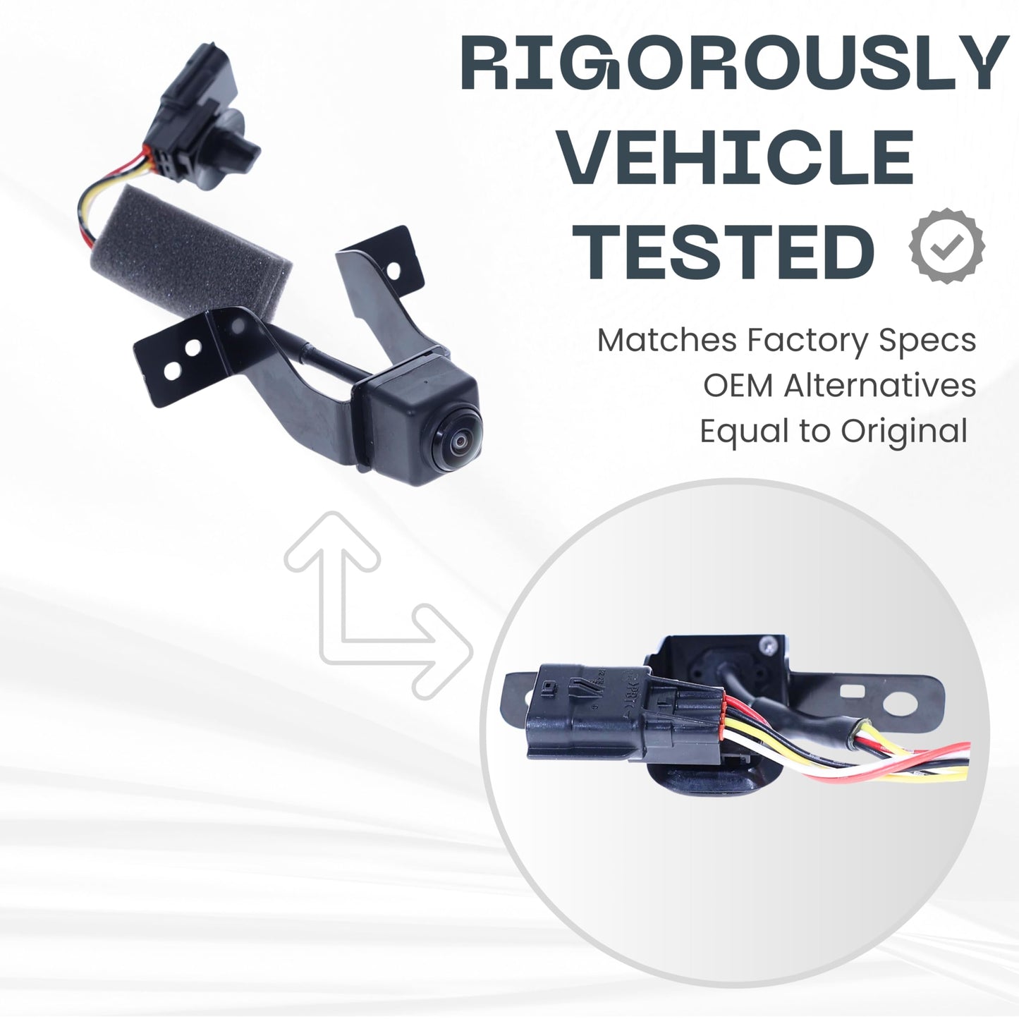 Front View Backup Camera Replaces for 2017-2020 Nissan Pathfinder w/AVM