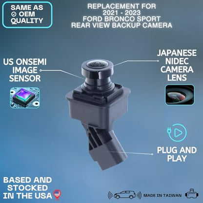 Backup Camera Replaces for 2021 2022 2023 2024 Ford Bronco Sport OE Part # M1PZ19G490A M1PZ-19G490-A