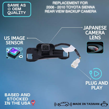 Backup Camera Replaces for 2006 2007 2008 2009 2010 TOYOTA SIENNA