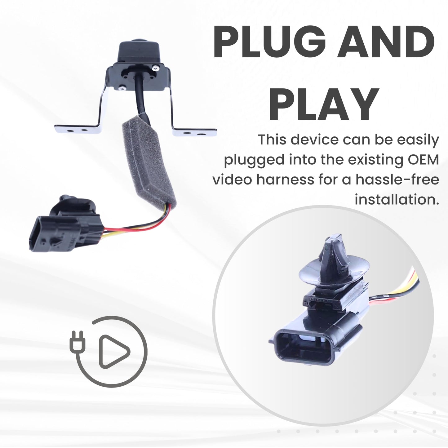 Front View Backup Camera Replaces for 2017-2020 Nissan Pathfinder w/AVM