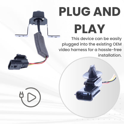 Front View Backup Camera Replaces for 2017-2020 Nissan Pathfinder w/AVM