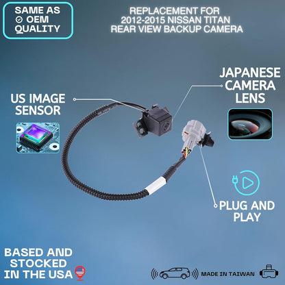 Backup Camera Replaces for 12-15 Nissan Titan 28442-9FM1A