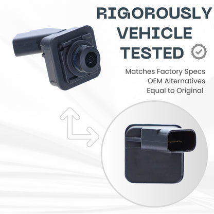 Front View Backup Camera Replaces for 2016 2017 2018 2019 Ford Explorer OE Part # GB5Z19G490D GB5Z19G490B GB5Z-19G490-D GB5Z-19G490-B
