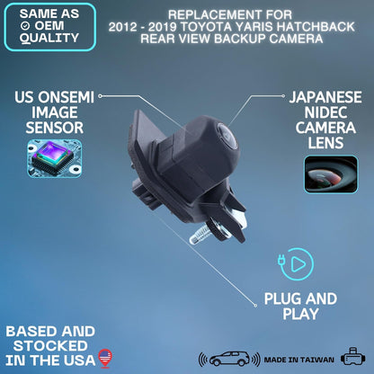 Backup Camera Replaces for 2012-2019 TOYOTA YARIS HATCHBACK