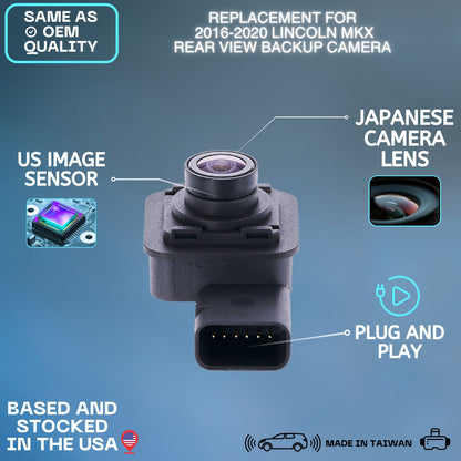 Backup Camera Replaces for 2016 2017 2018 2019 2020 Lincoln MKX OE Part # F2GZ19G490C F2GZ-19G490-C
