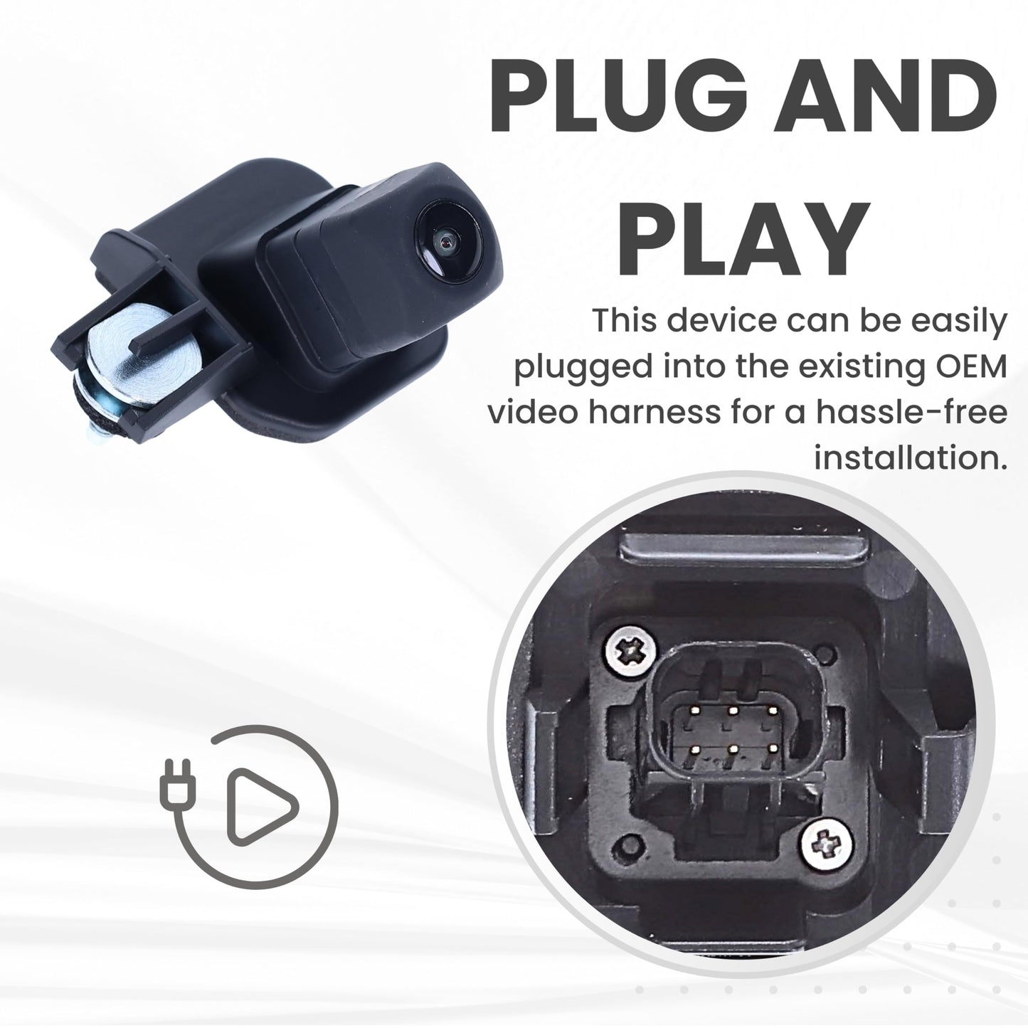 Backup Camera Replaces for 2020 2021 2022 Toyota C-HR OE Part # 8679010030, 86790F4090, 86790-10030, 86790-F4090