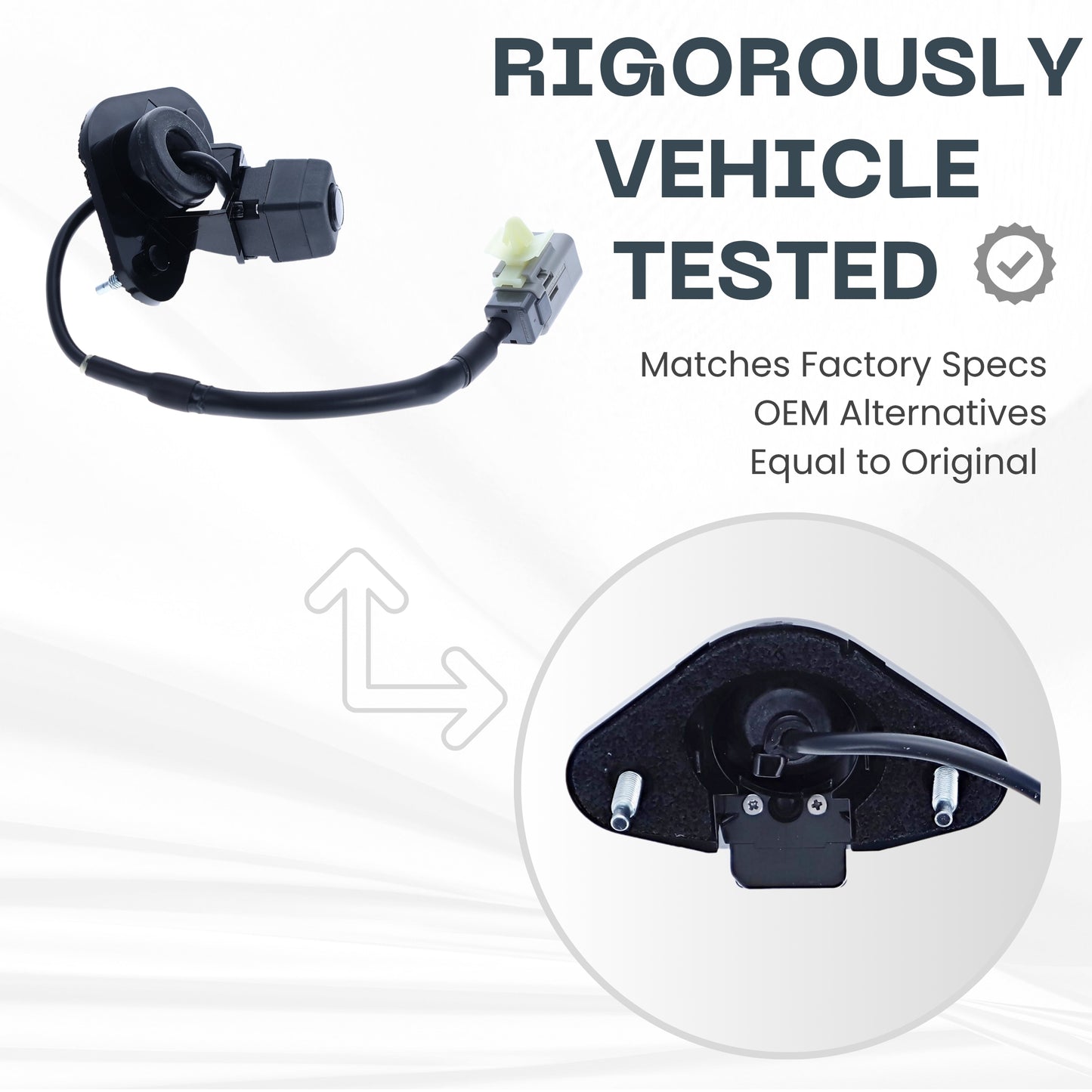 Backup Camera Replaces for 2011 2012 2013 2014 Subaru Outback OE Part # 86267AJ10B 86267AJ10A 86267-AJ10B 86267-AJ10A