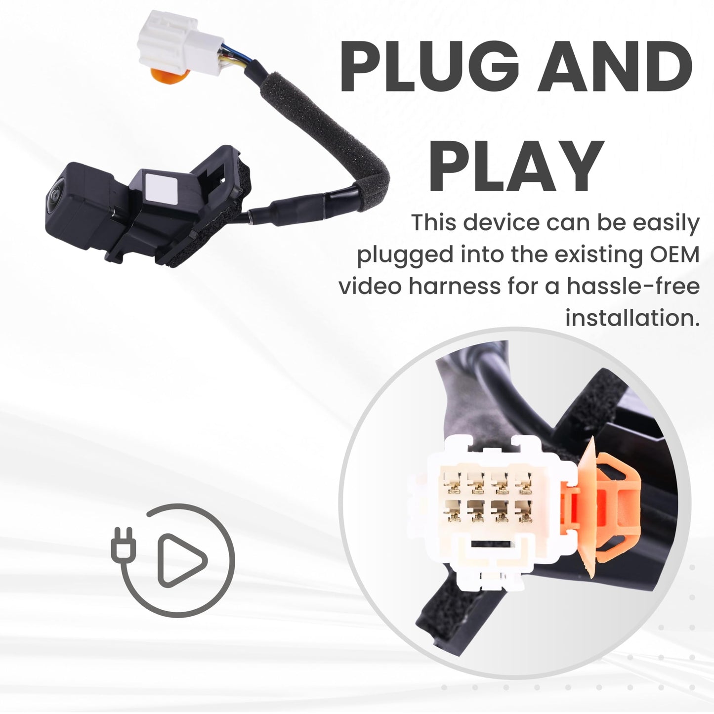 Backup Camera Replaces for 2016 2019 2020 2021 2022 Honda HR-V Assy | 2018 Honda HR-V Assy FWD OE Part # 39530-T7A-003 39530T7A003