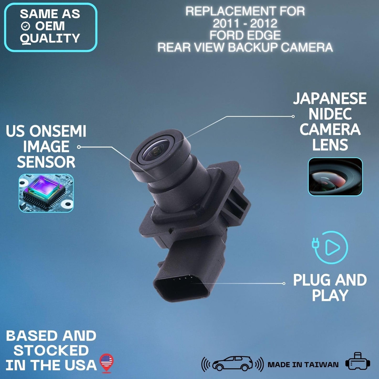 Backup Camera Replaces for 2011 2012 Ford Edge