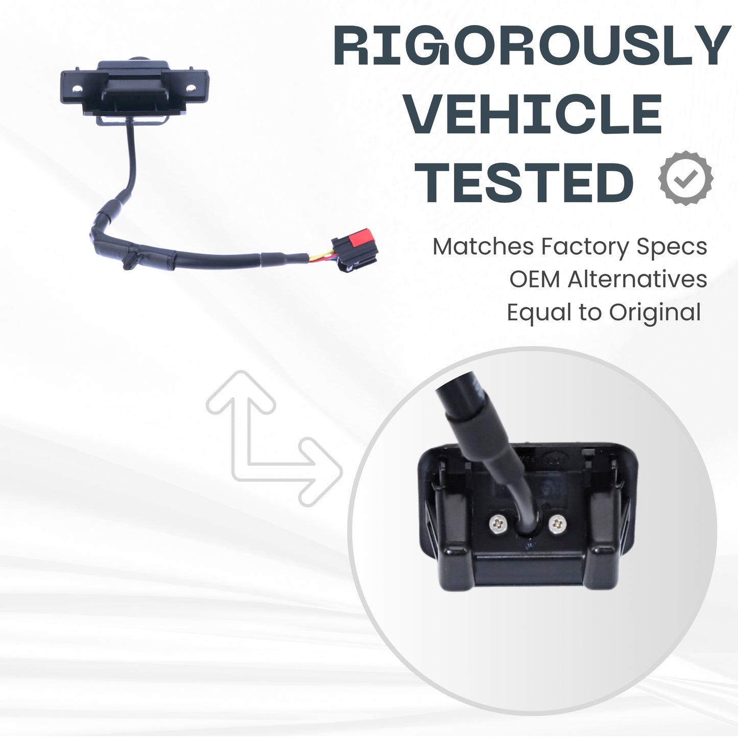 Backup Camera Replaces for 2010 2011 2012 Ford Fusion/Fusion Hybrid OE Part # AE5Z19G490A AE5T19G490BC (AE5Z-19G490-A, AE5T-19G490-BC)