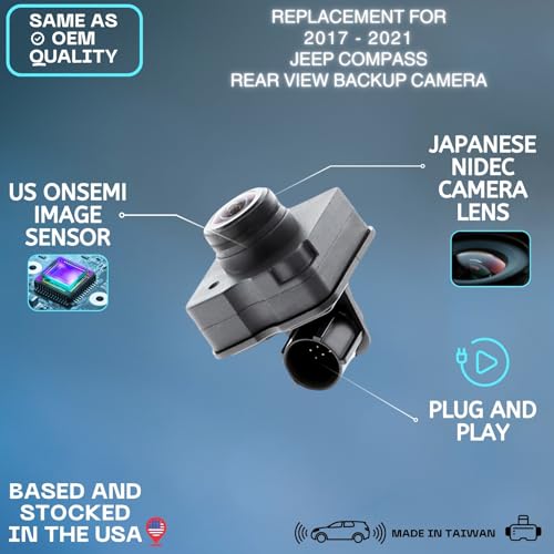 Backup Camera Replaces for 2017 2018 2019 2020 2021 JEEP COMPASS OE