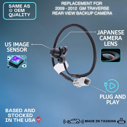 Backup Camera Replaces for 2009 2010 2011 2012 GM TRAVERSE OE Part # 15926125
