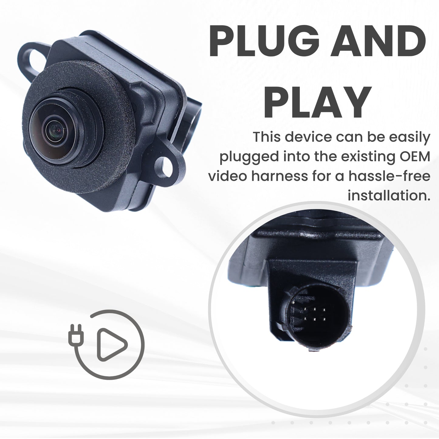 Backup Camera Replaces for 2019 2020 2021 2022 2023 Jeep Cherokee OE Part # 68360986AD 68360986AC