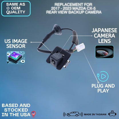Backup Camera Replaces for 17-23 Mazda CX-5 K123-67-RC0