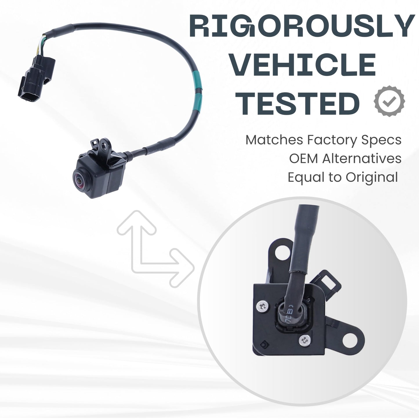 Right Side View Backup Camera Replaces for Honda Accord Sedan, Coupe Hybrid