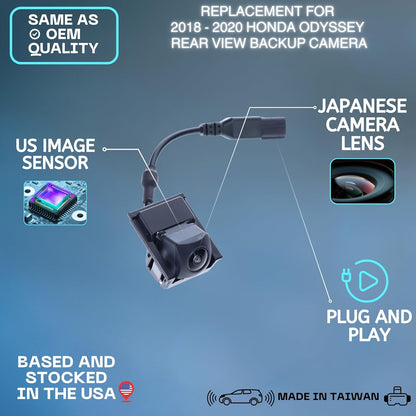 Backup Camera Replaces for 18-20 Honda Odyssey 39530-THR-A23 39530-THR-A21/A22