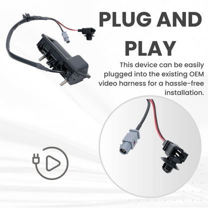 Backup Camera Replaces for 2015 2016 2017 2018 2019 2020 Audi A3/S3 Sedan / 2012 2013 2014 2015 2016 2017 Volkswagen Tiguan/Tiguan Limited OE Part # 8V0827566B 5N0827566AL 5N0827566AB 8V0827566A