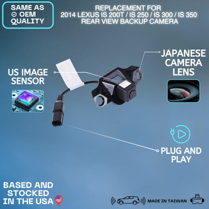 Backup Camera Replaces for 14-14 Lexus IS200t IS250 IS300 IS350 86790-53031/30