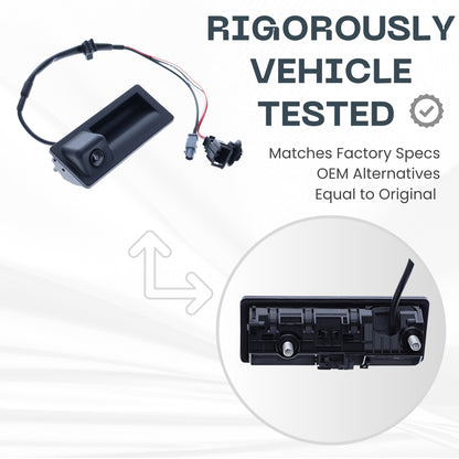 Backup Camera Replaces for 2016 2017 2018 VW Tiguan/Tiguan Limited Liftgate Switch w/o Navigation OE Part # 5N0827566AQ, 5N0827566AP (5N0-827-566-AQ, 5N0-827-566-AP)