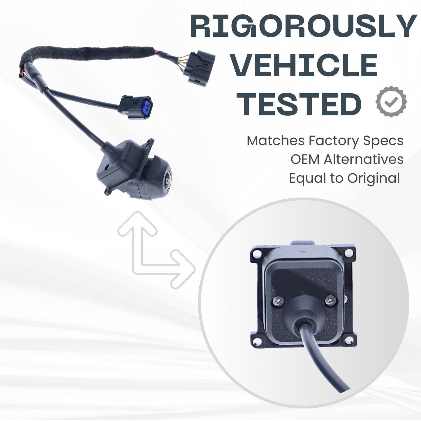 Backup Camera Replaces for 2019 2020 2021 Hyundai Tucson w/Around View Monitor OE Part # 95766D3800 95766-D3800