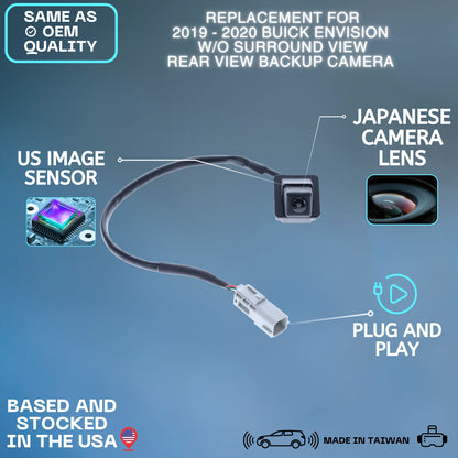 Backup Camera Replaces for 2019 2020 Buick Envision w/o Surround View OE # 84327614