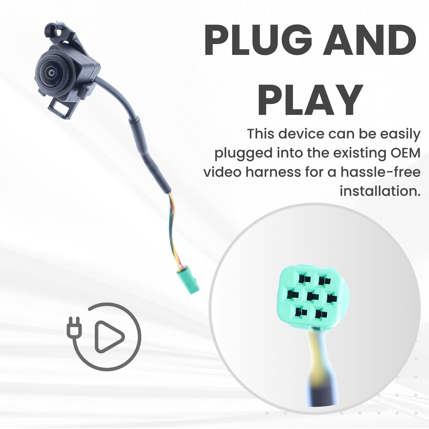 Right Side View Backup Camera Replaces for 2021 2022 2023 2024 Toyota Camry North America Built/Camry Hybrid OE Part # 8679006190 86790-06190