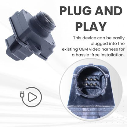 Backup Camera Replaces for 2019 2020 2021 2022 Dodge Charger OE Part # 04672761AC 4672761AB 68354321AA 6QN26DX8AB 6QN26XXXAB