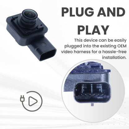 Backup Camera Replaces for 2017 2018 2019 2020 2021 2022 Ford Super Duty Crew/Regular/Extended Cab w/o Towing Camera System OE Part # JC3Z19G490F JC3T19G490AA HC3Z19G490B HC3Z19G490V JC3Z19G490A