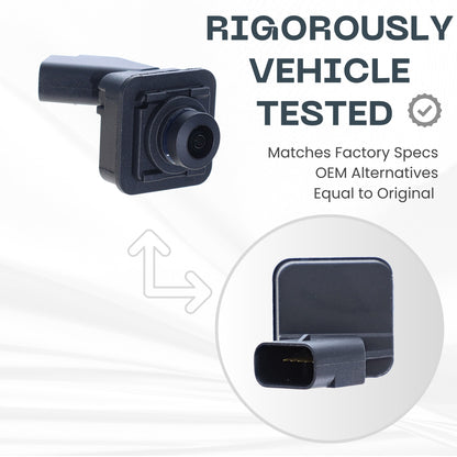 Front View Backup Camera Replaces for 2015 2016 2017 Ford F150 Crew Cab / F150 Extended Cab Part # FL3Z19G490C, FL3T19H222AG, FL3Z-19G490-C, FL3T-19H222-AG