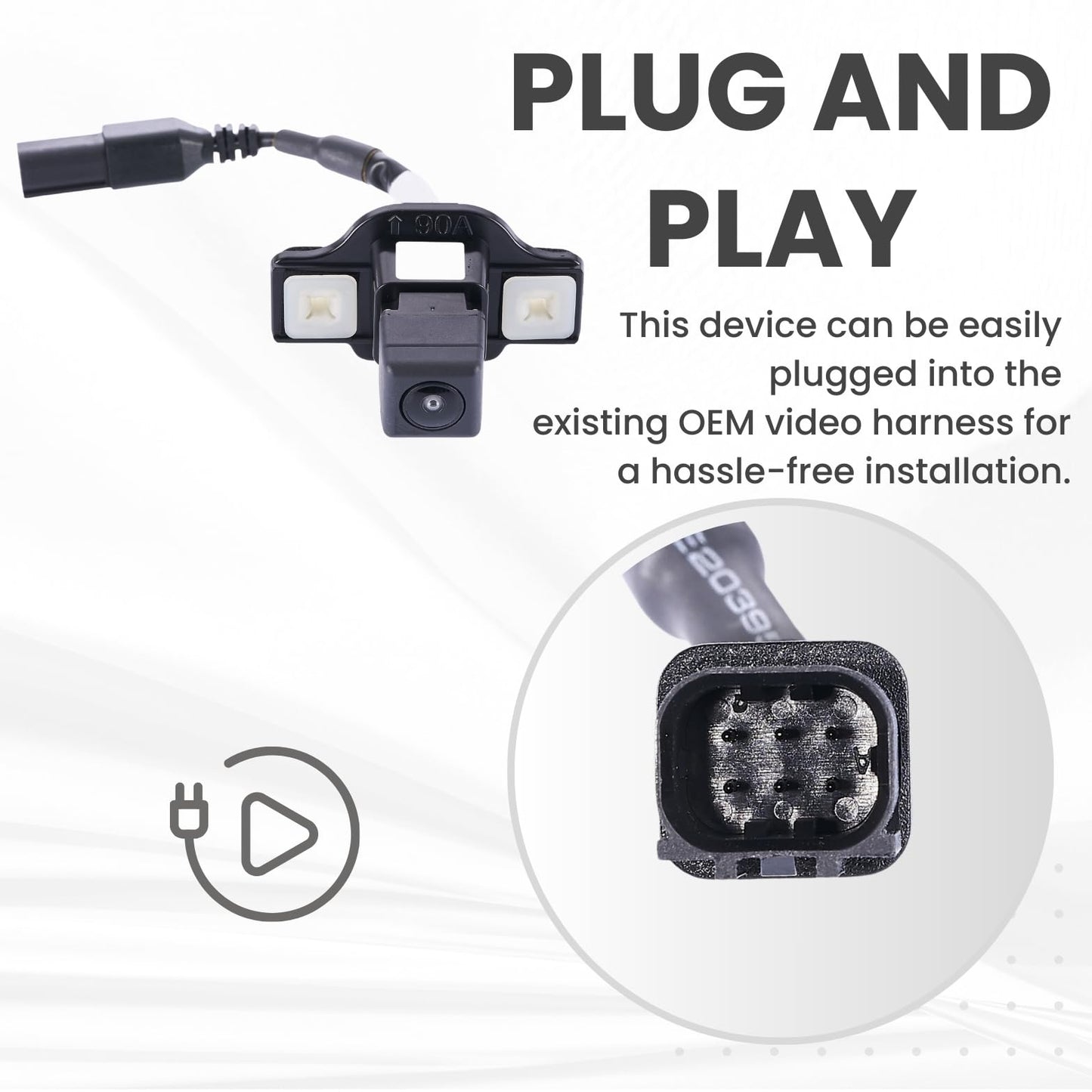 Backup Camera Replaces for 2016 2017 2018 2019 2020 2021 2022 Toyota Prius OE Part# 8679047070, 8679047030 (86790-47070, 86790-47030)