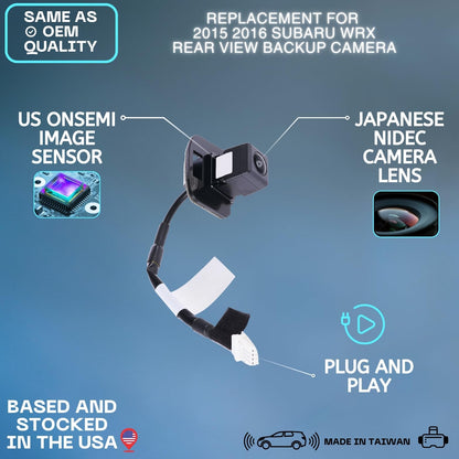 Backup Camera Replaces for 2015 2016 SUBARU WRX OE Part # 86267VA000