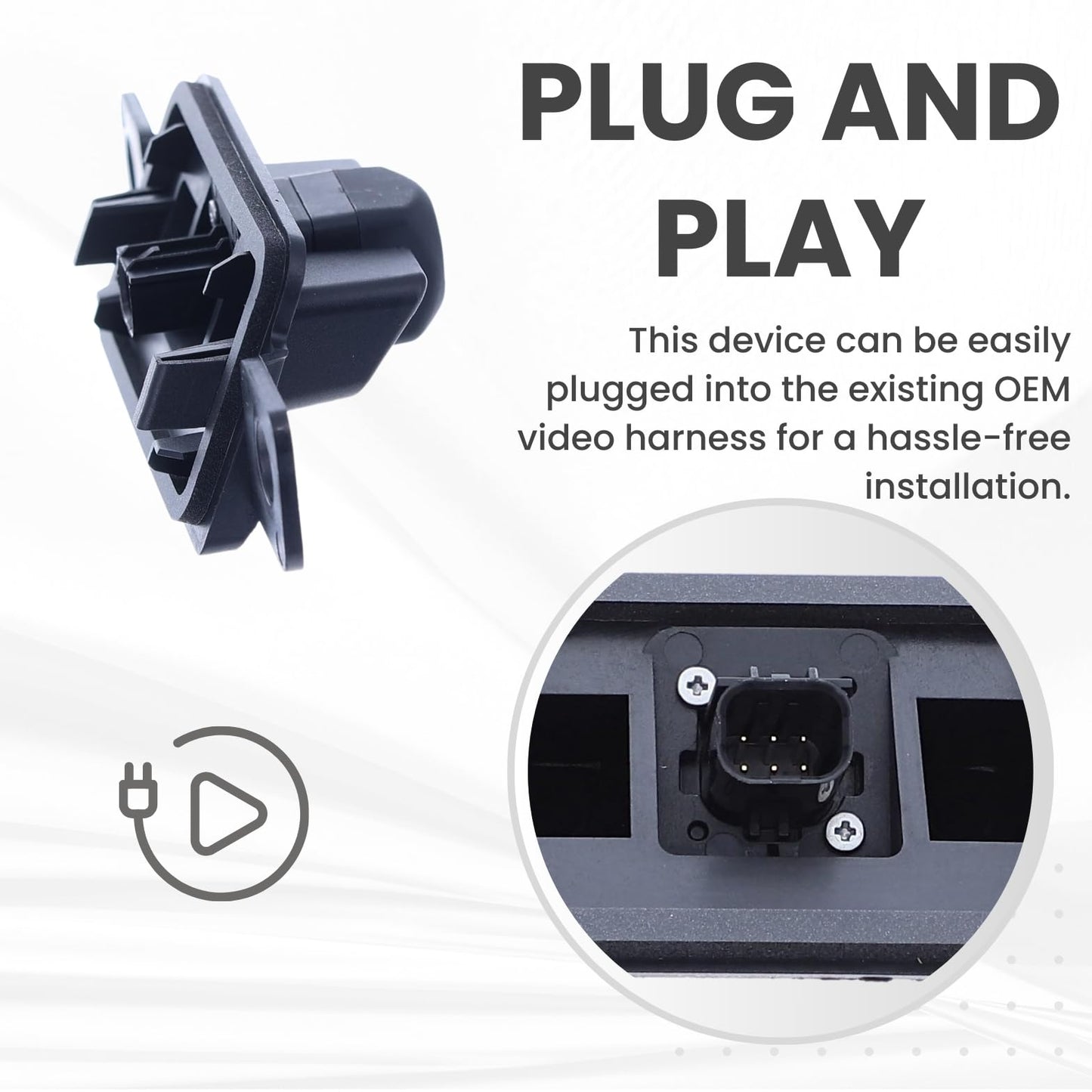 Backup Camera Replaces for 2018 2019 2020 Toyota Camry North America Built | 2018 2019 Camry Japan Built | 2018 2019 2020 2021 2022 Camry Hybrid OE Part # 8679006090 8679033180 8679006170