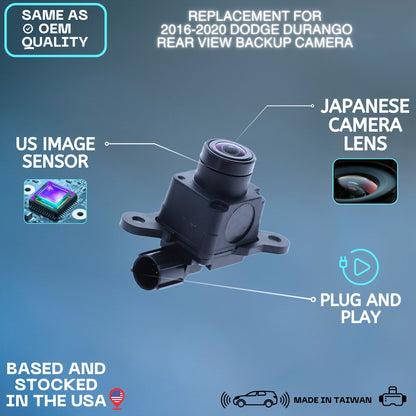 Backup Camera Replaces for 2016 2017 2018 2019 2020 Dodge Durango OE Part 68367610AB 68274730AB 68274730AC 68319923AA 68319923AB 68367610AA