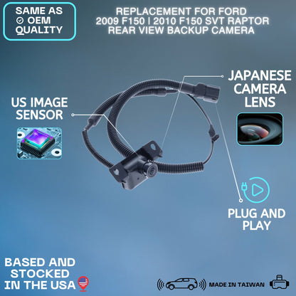 Backup Camera Replaces for 2009 Ford F150 | 2010 F150 SVT Raptor OE Part # 9L3Z19G490C 9L3Z-19G490-C
