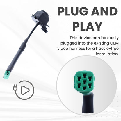 Right Side View Backup Camera Replaces for 2014-2021 Toyota Highlander/Highlander Hybrid | 2016-2021 RAV4 / RAV4 Hybrid | 2021 RAV4 Prime | 2021-2022 Venza Hybrid OE Part # 867900E100 8679048160