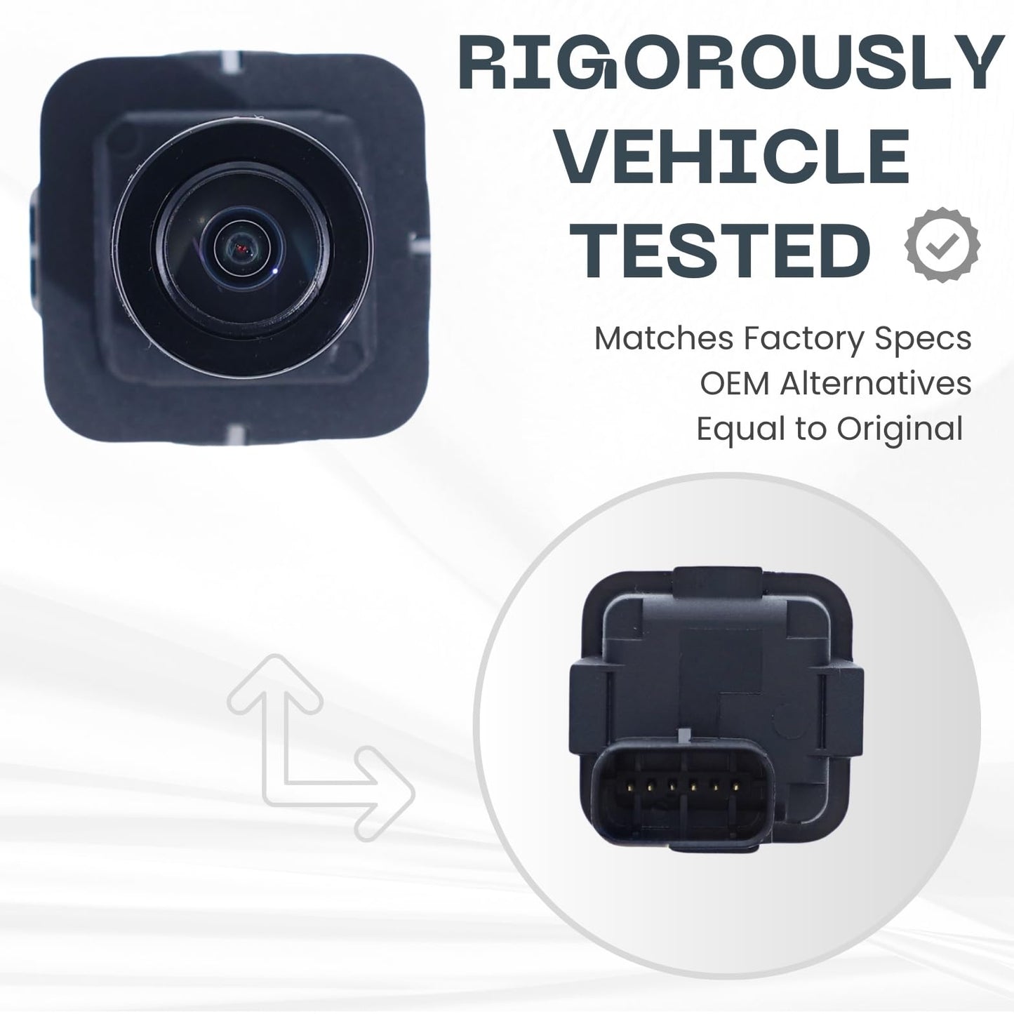 Backup Camera Replaces for 2015 2016 Ford F-250 / F-350 / F-450 Super Duty OE Part # FC3Z19G490B FC3T19G490AD FC3Z19G490A GC3Z19G490B