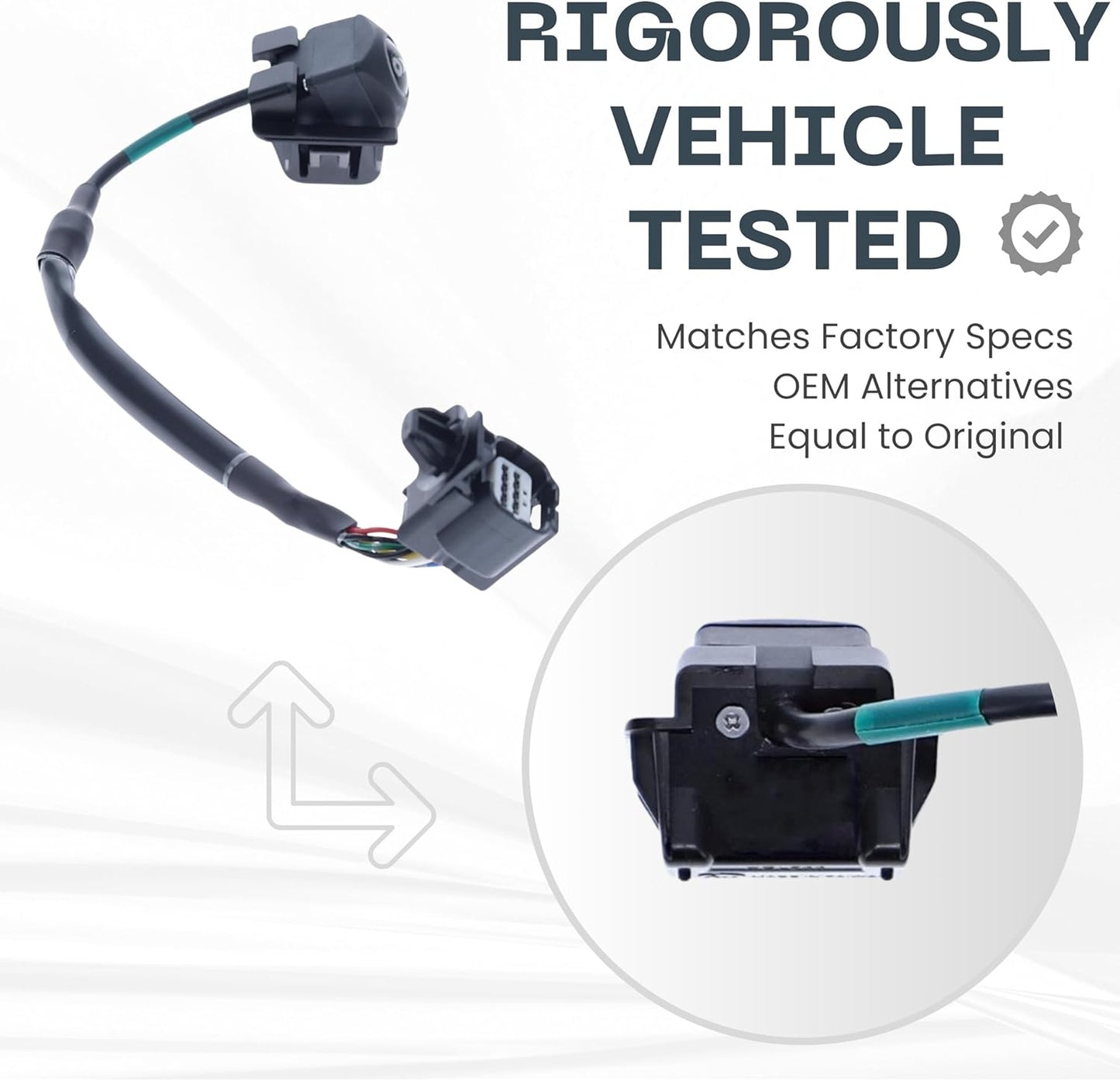 Backup Camera Replaces for 2017 2018 2019 2020 2021 Honda Civic Hatchback/Civic Type R OE Part # 39530TGGA21 39530TGGA01