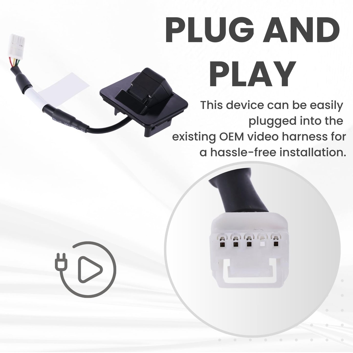 Backup Camera Replaces for 2017 2018 MAZDA 3 SEDAN OE Part# B61T67RC0 BALK67RC0