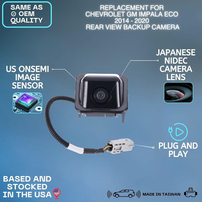 Backup Camera Replaces for 2014 2015 2016 2017 2018 2019 2020 Chevrolet Impala