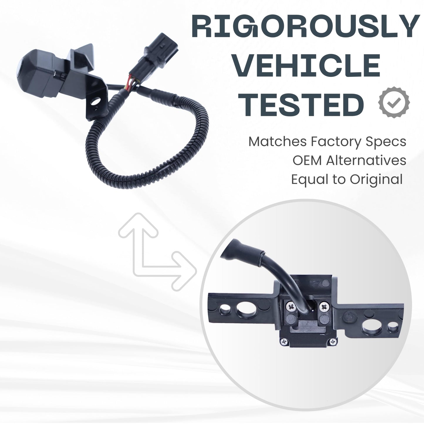 Backup Camera Replaces for 2014-2015 Hyundai Tucson w/o Navigation System