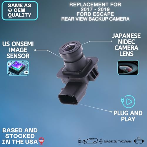 Backup Camera Replaces for 2017 2018 2019 Ford Escape