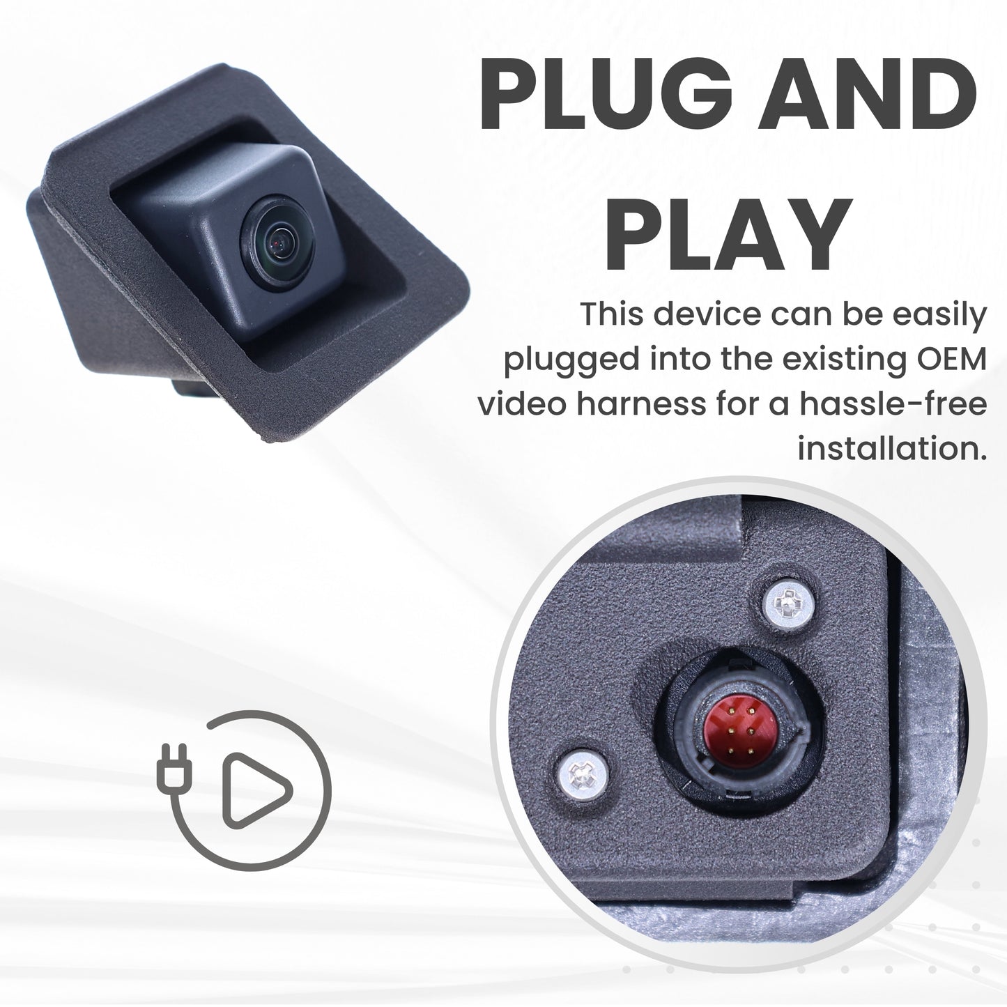 Backup Camera Replaces for 2010 2011 2012 Mercedes-Benz GLK-Class OE Part # 2048206497 2048205697