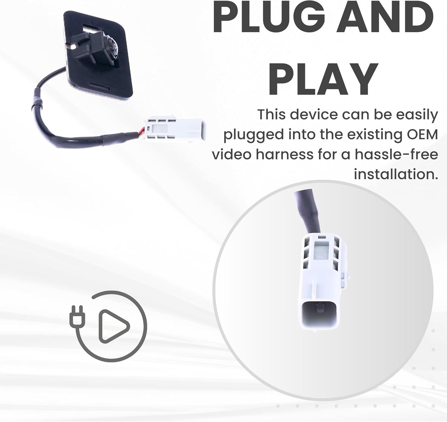 Backup Camera Replaces for Cadillac 2015 Escalade/Escalade ESV | 2016 Escalade/Escalade ESV Base, Luxury, Premium Model w/AVM | 2015 2016 GM Yukon/XL/Denali OE Part # 23405751 23135152 23324497