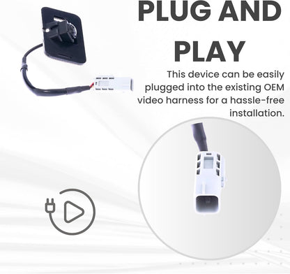 Backup Camera Replaces for Cadillac 2015 Escalade/Escalade ESV | 2016 Escalade/Escalade ESV Base, Luxury, Premium Model w/AVM | 2015 2016 GM Yukon/XL/Denali OE Part # 23405751 23135152 23324497