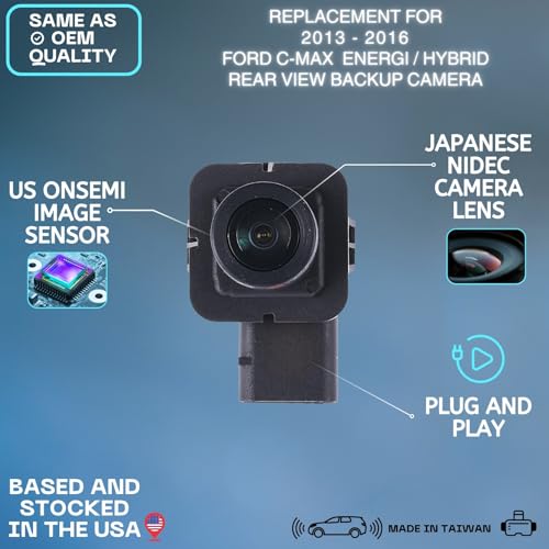 Backup Camera Replaces for 13-16 Ford C-Max DM5Z-19G490-B/A DM5T19G490AD
