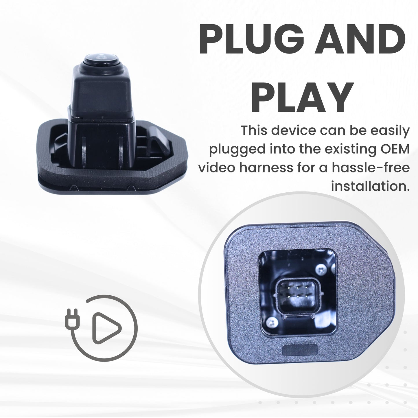 Backup Camera Replaces for Nissan 2015 2016 2017 2018 2019 2020 2021 2022 2023 Murano w/o AVM | 2016 2017 2018 2019 Maxima w/o AVM OE Part # 284425AA1C 284425AA0C (28442-5AA1C 28442-5AA0C)